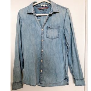 Denim button down shirt